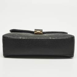 Pre Owned حقيبة لوي فيتون ماديلين نانو جلد إمبريانت مونوغرامي أسود بحاملة علوية