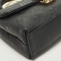 Pre Owned حقيبة لوي فيتون ماديلين نانو جلد إمبريانت مونوغرامي أسود بحاملة علوية