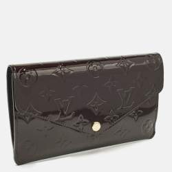 مملوكة مسبقًا Louis Vuitton Jeanne Amarante Monogram Vernis Continental Wallet