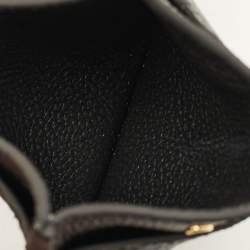 Pre Owned Louis Vuitton Black Monogram Empreinte Leather Card Holder