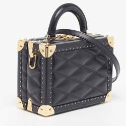 Pre Owned حقيبة لوي فيتون بيتي فاليز جلد ماليتاج سوداء بيد علوية