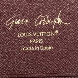مملوكة مسبقًا محفظة لو يس فيتون غريس كودينجتون بوكت جلد متعدد الألوان وكانفاس مونوجرام
