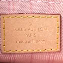 مملوكة مسبقًا Louis Vuitton Damier Azur Canvas Neverfull Pochette NM Clutch         