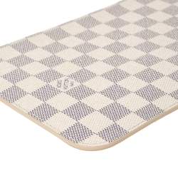 مملوكة مسبقًا Louis Vuitton Damier Azur Canvas Neverfull Pochette NM Clutch         