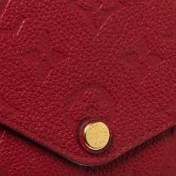 Pre Owned Louis Vuitton Cerise Empreinte Leather Josephine Wallet