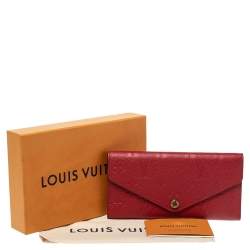 Pre Owned Louis Vuitton Cerise Empreinte Leather Josephine Wallet