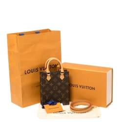 Pre Owned Louis Vuitton Monogram Canvas Petit Sac Plat Bag