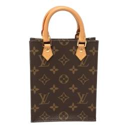 Pre Owned Louis Vuitton Monogram Canvas Petit Sac Plat Bag