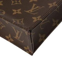 Pre Owned Louis Vuitton Monogram Canvas Petit Sac Plat Bag