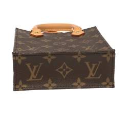 Pre Owned Louis Vuitton Monogram Canvas Petit Sac Plat Bag