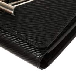 مملوكة مسبقًا Louis Vuitton Black Epi Leather Twist Wallet