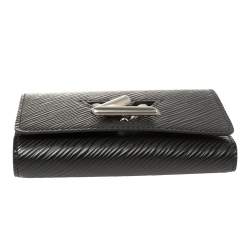 مملوكة مسبقًا Louis Vuitton Black Epi Leather Twist Wallet