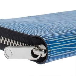 Pre Owned محفظة لوي فيتون زيبي جلد إيبي دنيم 