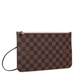 Pre Owned Louis Vuitton Damier Ebene Canvas Neverfull Pochette