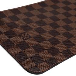Pre Owned Louis Vuitton Damier Ebene Canvas Neverfull Pochette