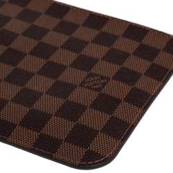 Pre Owned Louis Vuitton Damier Ebene Canvas Neverfull Pochette