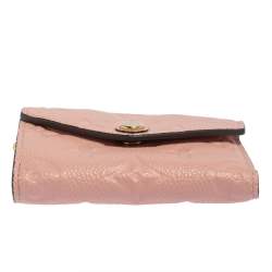 مملوكة مسبقًا Louis Vuitton Rose Poudre Monogram Empreinte Leather Zoe Wallet