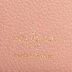 مملوكة مسبقًا Louis Vuitton Rose Poudre Monogram Empreinte Leather Zoe Wallet