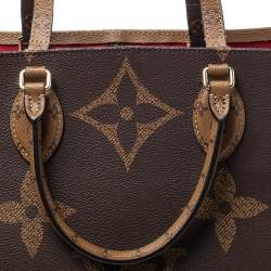 مملوكة مسبقًا حقيبة لوي فيتون جاينت اونثيغو كانفاس مونوغرامي معكوس GM