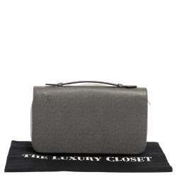 Pre Owned محفظة لوي فيتون زيبي اكس أل جلد تايغا غلاسيه