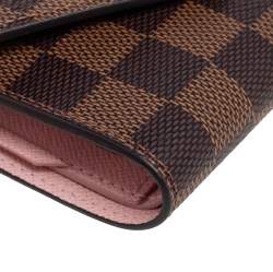 Pre Owned Louis Vuitton Damier Ebene Canvas Victorine Wallet