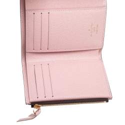 Pre Owned Louis Vuitton Damier Ebene Canvas Victorine Wallet