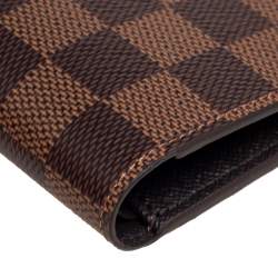 Pre Owned Louis Vuitton Damier Ebene Canvas Multiple Bifold Wallet