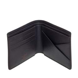 Pre Owned Louis Vuitton Damier Ebene Canvas Multiple Bifold Wallet