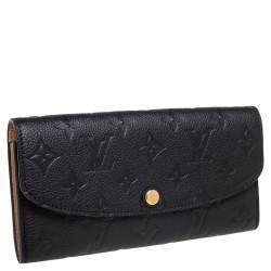 Pre Owned Louis Vuitton Black Monogram Empreinte Curieuse Wallet