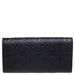 Pre Owned Louis Vuitton Black Monogram Empreinte Curieuse Wallet