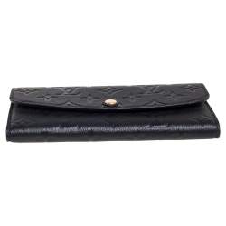 Pre Owned Louis Vuitton Black Monogram Empreinte Curieuse Wallet