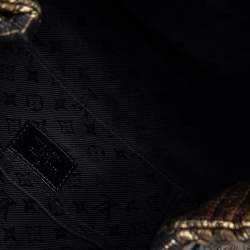 Pre Owned حقيبة كلتش لوي فيتون آلتاير اصدار محدود جاكارد مونوغرامي مارين زرقاء