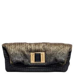 Pre Owned حقيبة كلتش لوي فيتون آلتاير اصدار محدود جاكارد مونوغرامي مارين زرقاء