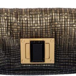 Pre Owned حقيبة كلتش لوي فيتون آلتاير اصدار محدود جاكارد مونوغرامي مارين زرقاء