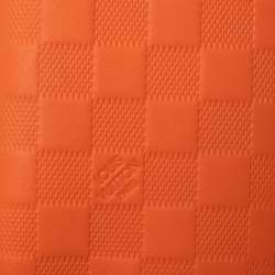 Pre Owned محفظة لوي فيتون برازا جلد دامييه برتقالية