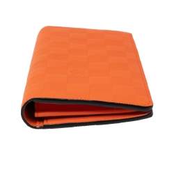 Pre Owned محفظة لوي فيتون برازا جلد دامييه برتقالية