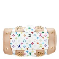 Pre Owned حقيبة لوي فيتون كاونتري كانفاس مونوغرامي متعدد الألوان أبيض GM 