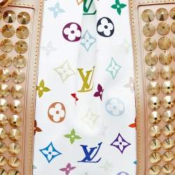 Pre Owned حقيبة لوي فيتون كاونتري كانفاس مونوغرامي متعدد الألوان أبيض GM 