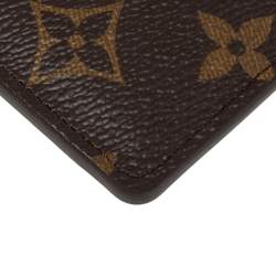 Pre Owned Louis Vuitton Fuchsia Monogram Canvas Card Holder