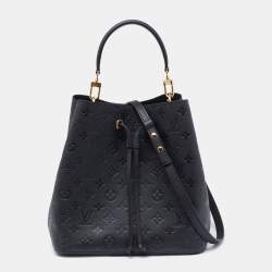 Louis Vuitton Neonoe Bag MM Monogram Empriente Black in Grained