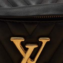 Pre Owned Louis Vuitton Black Leather New Wave Belt Bag