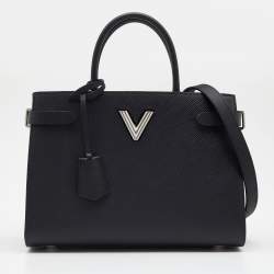 مملوكة مسبقًا Louis Vuitton Black Epi Leather Twist Tote Bag