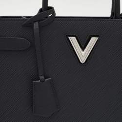 مم لوكة مسبقًا Louis Vuitton Black Epi Leather Twist Tote Bag