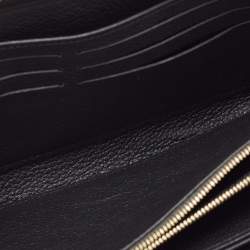 Pre Owned محفظة لوي فيتون زيبي جلد إمبرينت مونوغرامي أسود