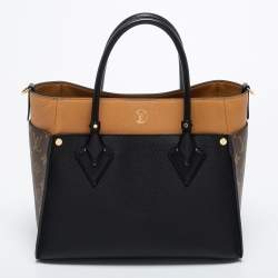 مملوكة مسبقًا Louis Vuitton Black Monogram Canvas and Leather On My Side MM Bag