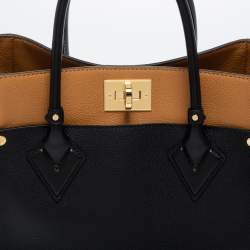 مملوكة مسبقًا Louis Vuitton Black Monogram Canvas and Leather On My Side MM Bag