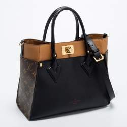 مملوكة مسبقًا Louis Vuitton Black Monogram Canvas and Leather On My Side MM Bag
