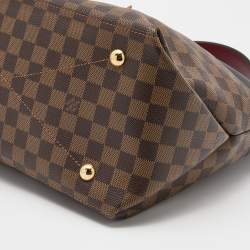 Pre Owned Louis Vuitton Black Damier Ebene Canvas and Leather Maida Hobo