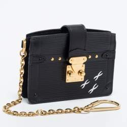 Louis Vuitton Black Epi Leather Trunk Multicartes Wallet