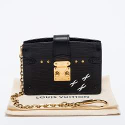 Louis Vuitton Black Epi Leather Trunk Multicartes Wallet